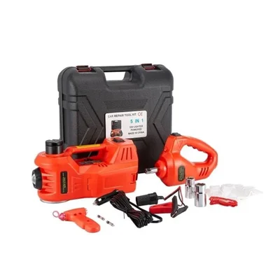 Janvitha JCJ5T 5 Ton 12 V Electric Hydraulic Car Jack with Electric Impact Wrench and LED Light