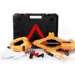 Janvitha JSJS2T 12V DC 2 Ton Electric Scissor Jack Tool Kit with Impact Wrench for Tire Change