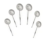 Mira Steel Pack of 6 Jhara with 13 inch Dia Size and Stainless Steel Body for Industrial Food Processing