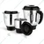 Stainless Steel Jar Set (400L, 800L and 1200L Capacity) for Mixer Grinder
