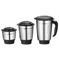 Stainless Steel Jar Set (400L, 800L and 1200L Capacity) for Mixer Grinder