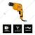 JCB 10 mm 450 Watt Electric Drill Machine, 3300 RPM (JCB-ED450-EM)