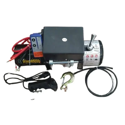 Boltz 6500LBS Heavy Duty Electric Jeep Winch | 3.25 Ton, 3.1KW Motor, 12V DC, 15M Wire Rope, 19x7 Construction