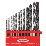 JK Super Drive 2-8mm 13Pcs HSS Straight Shank Jobber Drill Set Ground Flute Metal Stainless Steel SD7709928