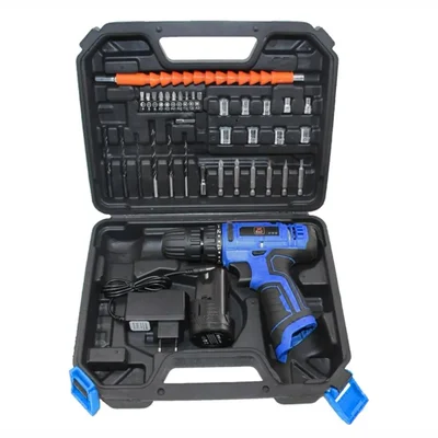 JK Super Drive 12V 1.5Ah 1300 RPM 10mm Cordless Drill Kit 34 Accessories 23Nm Torque Flexible Shaft SD9000020