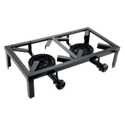 19X10X4.5 Inch Jodhpuri Double Burner Gas Bhatti for Both Domestic and Commercial Use