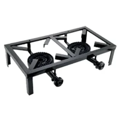 Bapa 19X10X4.5 Inch Jodhpuri Double Burner Gas Bhatti for Both Domestic and Commercial Use