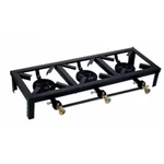 Bapa 29 X 10 X 4.5 Inch Jodhpuri Triple Burner Gas Bhatti Ideal for Both Domestic and Commercial Use