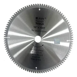 Jon Bhandari 10 inch (250 mm) 100T TCT Super Cut Blade for Aluminium & Wood Cutting