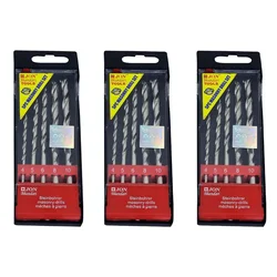 Jon Bhandari 5 Pcs Masonry Drill Bit Set - Pack Of 3 (15 Pcs)