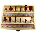 Jon Bhandari 12 pcs 6 mm Premium Router Trimmer Bit Set
