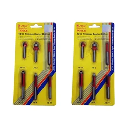Jon Bhandari 6 pcs Router Trimmer Bit Set - Pack Of 2