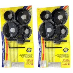 Jon Bhandari 6 Pcs Wood Hole Saw (W-011) - Pack Of 2 (12 Pcs)