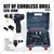 JRS DRIVE 12V 10 mm Cordless Drill With 26 Pcs Accessories Tool Kit Set, 1400 RPM (ECD-10NK)