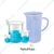 SBT Beaker with Graduation Marks & Measuring Jug Set (Beaker 50ml, 100ml, 500ml with 1000ml Measuring Jug)