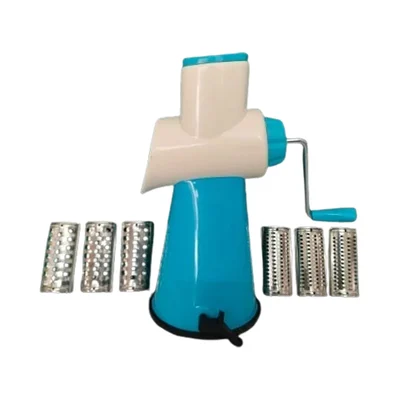 GLP Portable Manual Hand Press Juicer and Slicer with 3 Rotary Blade