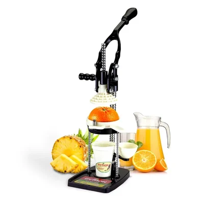 DYMON USA Class Hand Press Citrus Juicer with Patented Cold Press Technology (US-3001)