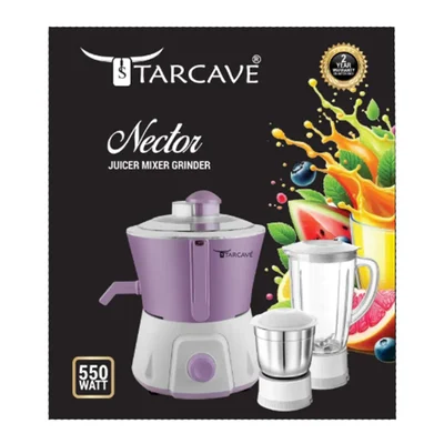 550 watts Starcave 2 Jars Juicer Mixer Model : Nector, With 2 Year Warranty