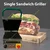 Commercial 16 x 16 inch Jumbo Sandwich Griller,4000W