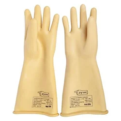 Jyot Safety Gloves - 11 Kva Electrical Insulated Rubber Seamless