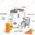 Kalsi 900W Domestic Carrot Juicer Mixer Grinder with Juicing & Blending Jars (Plastic Body)