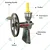 Kalsi No.12 Hand Crank Citrus Fruit Juicer with SS Rod, CI Wheel & 4.5 Inches Hopper Dia