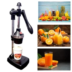 Kalsi Heavy Duty Aluminium Hand Press Citrus Juicer (Black)