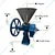 Kalsi Jumbo Junior Grinding Mill Without 1HP Motor with SS Hopper, For Wet and Dry Chili, Coffee, Masala