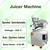 Kalsi Stainless Steel Semi-Automatic No. 9 Pulpy Fruit Juicer (Orange,Mango,Grapes,Pineapple) Machine with 0.25 HP Motor