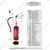 Kanex (KFARQ-6-50%) 6 KG ABC Dry Powder Map (Stored Pressure) Fire Extinguisher