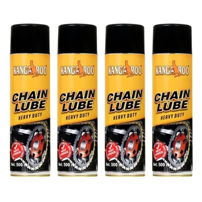 Kangaroo 1000ml Economy Pack Chain Lube Grease Spray All Weather DBEK (CL_500 PACK OF 4)