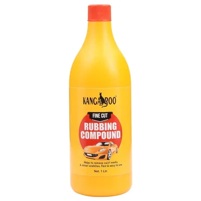 Kangaroo 1L Yellow Fine Cut Rubbing Compound Heavy Cut Scratch Oxidation Remover - Fine Cut Rubbing Wax polish