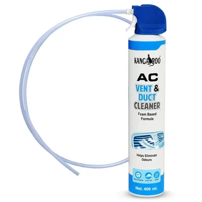 Kangaroo 400ml AC Vent Duct Cleaner Foam Spray Odour Neutralizer Long Nozzle - AC Duct Cleaner (KNG-ACDC-01)