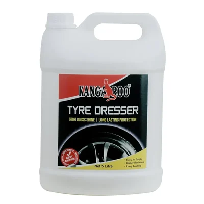 Kangaroo 5L Brown Tyre Dresser Liquid Wax Showroom Shine Water Resistant - TP5000