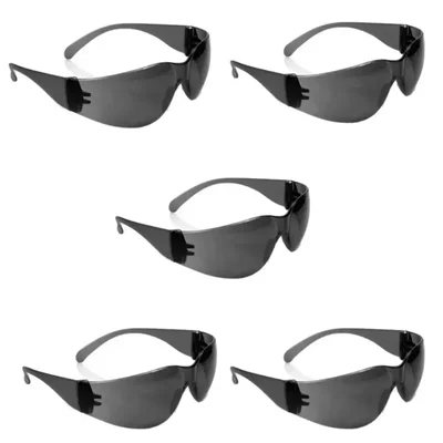 Premium Quality Safety Goggles - Smoked Lens, Scratch & Impact Resistant for Pollution & Construction Work(Pack-20 Pcs)