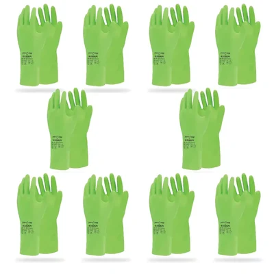 Karam Pack of 10 ISI Mark Chemical Resistent Nitrile Rubber Glove HS101