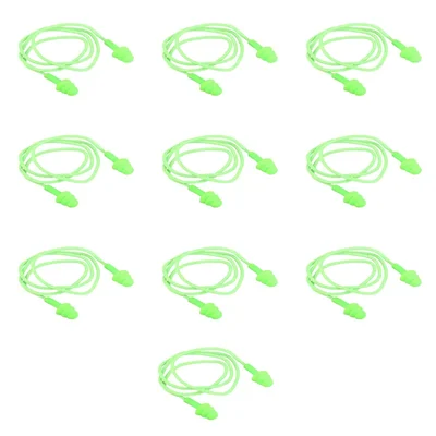 KARAM Corded Reusable Ear Plug For Protection Against Medium Noise Levels (EP 04) - Pack of 10