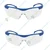 Karam Blue Color Safety Goggles with Clear Lens, Safety Glasses for Multipurpose Use (ES015)(Pack-1 Pcs)
