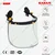 Karam ES51 Pack of 5 Helmet Mountable Clear Polycarbonate Face Shield for Welding, Grinding and Industrial Safety