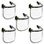 Karam ES51 Pack of 5 Helmet Mountable Clear Polycarbonate Face Shield for Welding, Grinding and Industrial Safety