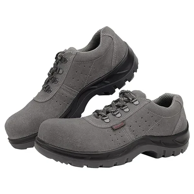 KARAM ISI Marked Leather Safety Shoes for Men with Steel Toe (FS64)(Size-4,Pack-1)