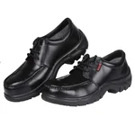 KARAM ISI Marked Black Leather Safety Shoe With Excellent Grip, Comfort & Slip Resistance (FS 71)