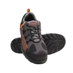 KARAM Grey & Orange ISI Marked, Excellent Grip, Comfort & Slip Resistance Safety Shoe (FS210)