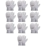 KARAM Prokut Multi Purpose White PU Coating Glove (HS 21) - Pack of 10