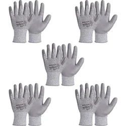KARAM Industrial Safety Gloves with Cut Resistant For Men (HS 41) - Pack of 5(Size-Medium)