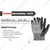KARAM HS51 Pack of 5 PU Coating Cut Resistant Safety Gloves For Industrial Use