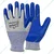 KARAM HS61 Pack of 12 Blue Latex Coating Safety Gloves For Mechanical Hazards
