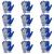 KARAM HS61 Pack of 12 Blue Latex Coating Safety Gloves For Mechanical Hazards