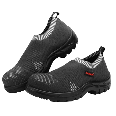 KARAM ISI Marked Safety Shoe With Excellent Grip, Comfort And Slip Resistance (FS201)(Size-4,Pack-1)