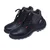 KARAM Quick Release Ankle Height Black Leather Safety Footwear (FS 22)(Pack-1,Size-4)